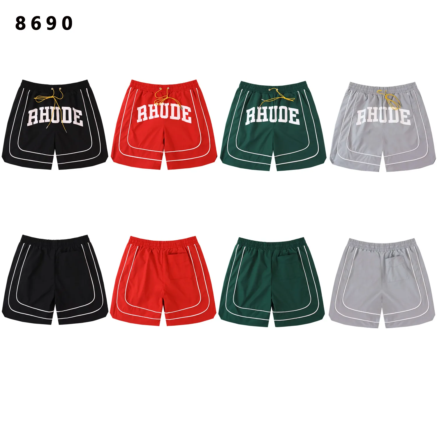 Logo-Print Paneled Mesh Shorts D9211773