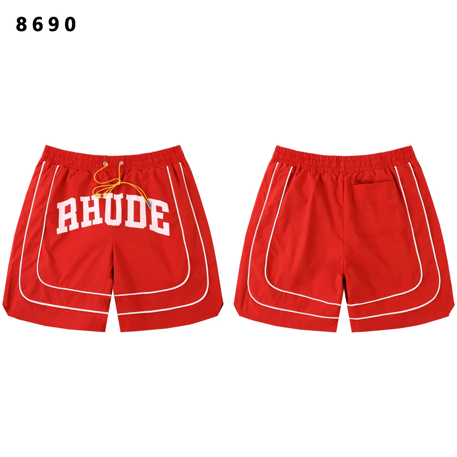 Logo-Print Paneled Mesh Shorts D9211773 — view 2