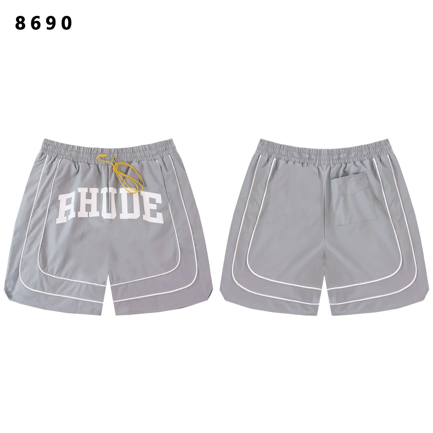 Logo-Print Paneled Mesh Shorts D9211773 — view 3