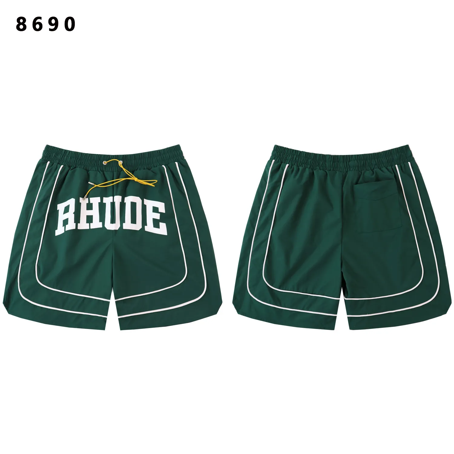 Logo-Print Paneled Mesh Shorts D9211773 — view 4