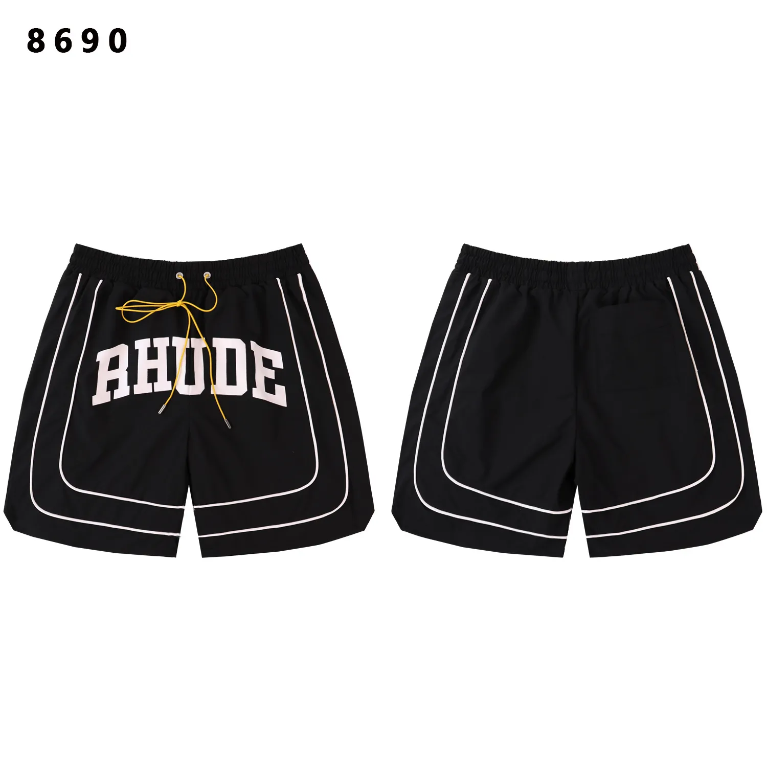 Logo-Print Paneled Mesh Shorts D9211773 — view 5