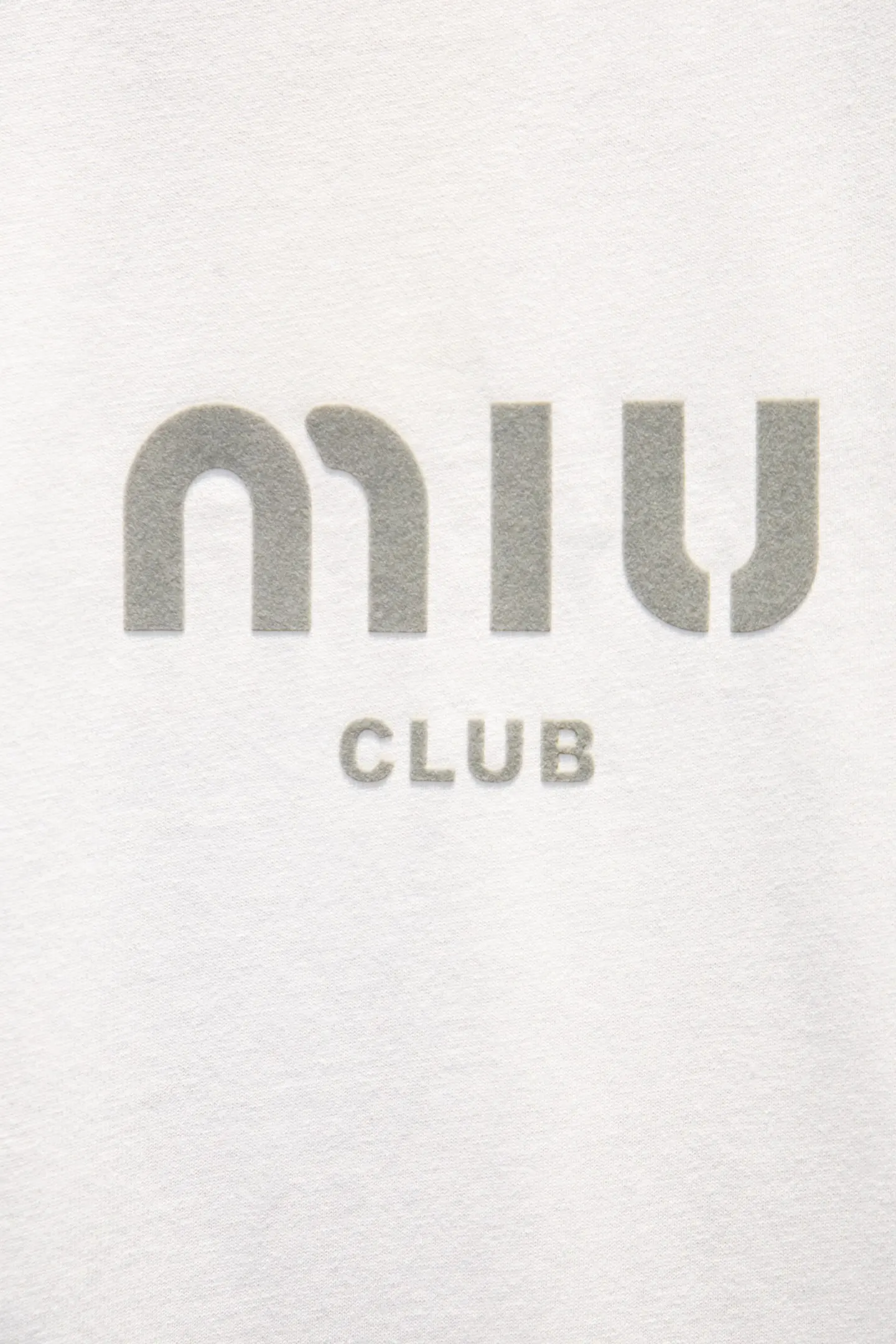 Miu Club Flocked Logo Oversized T-Shirt D11915061 — view 4