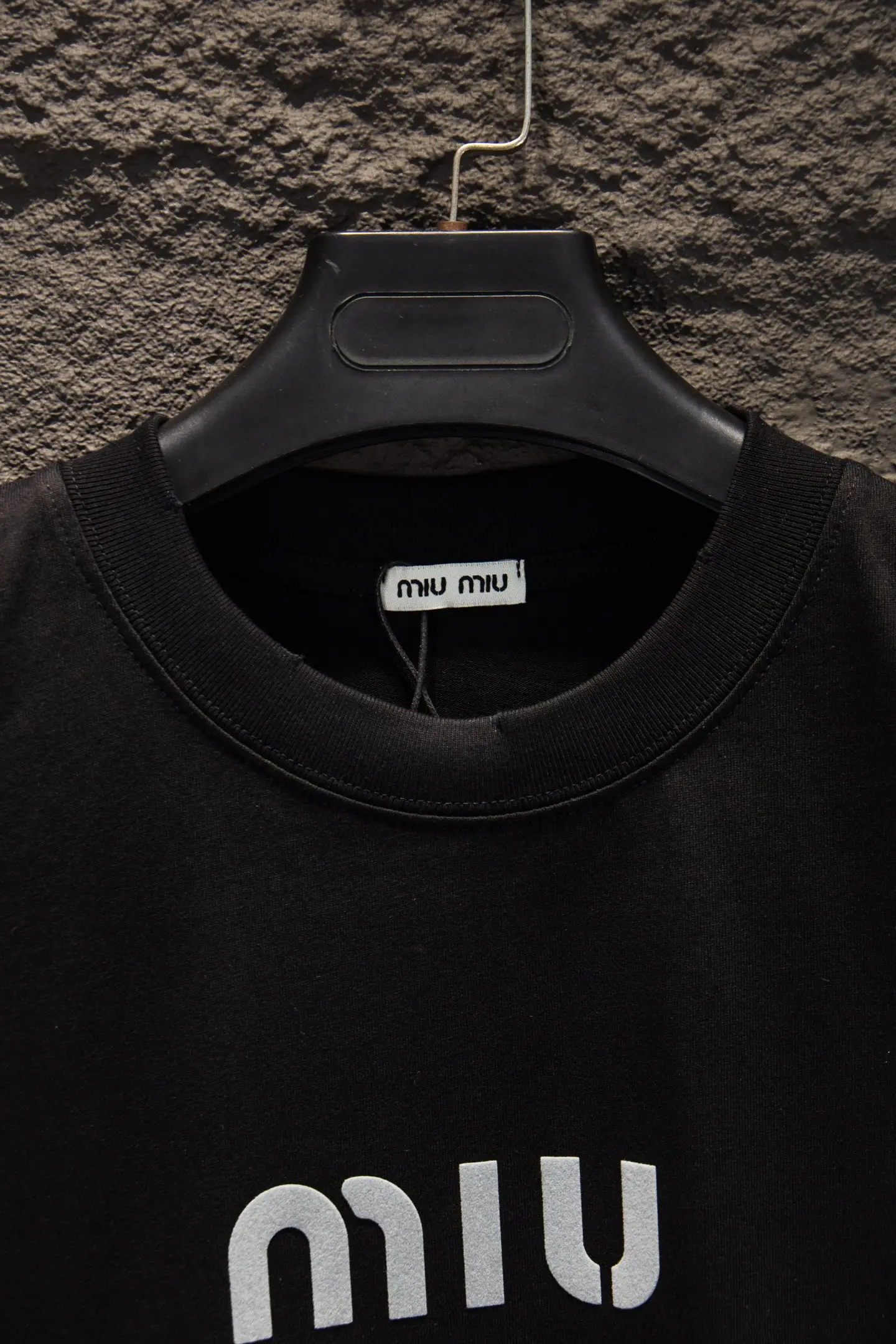 Logo-Print Flocked Cotton-Jersey T-Shirt D11915062 — view 3