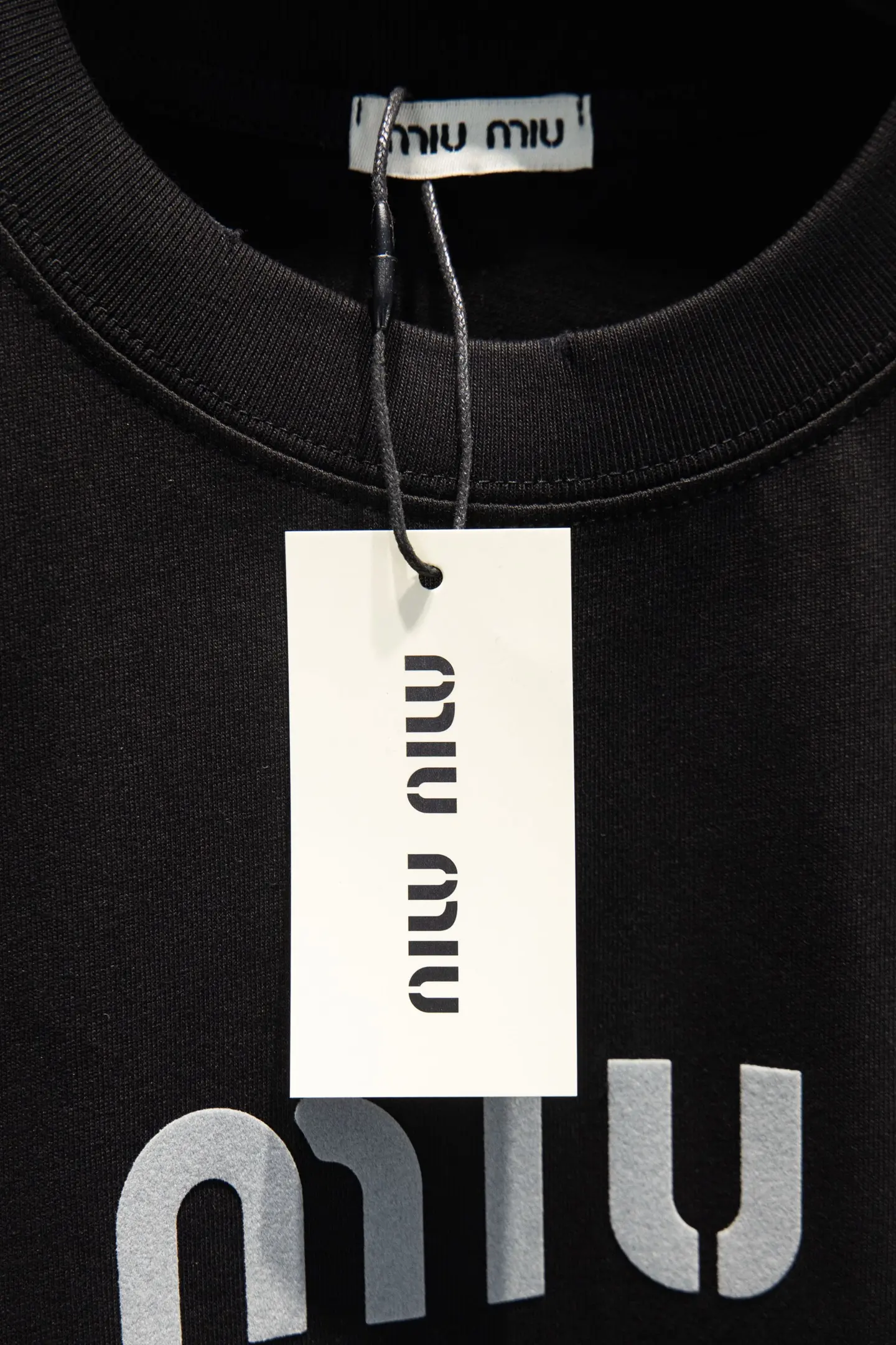 Logo-Print Flocked Cotton-Jersey T-Shirt D11915062 — view 9