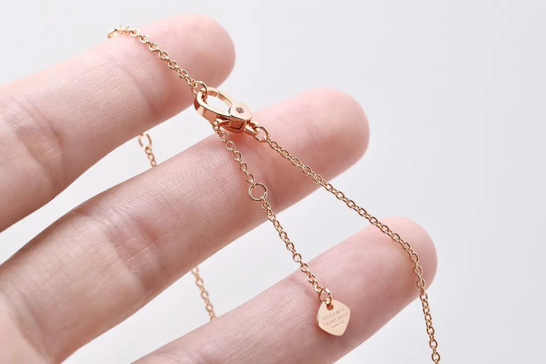 Quilted Crescent Moon Pendant Necklace with Crystal D11016656 — view 5
