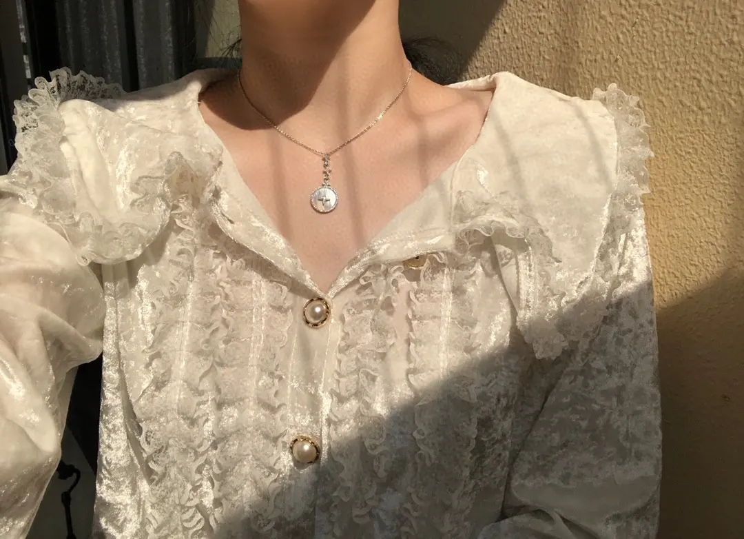 APM Monaco Meteorites Mother-of-Pearl Pendant Necklace D29516571 — view 6