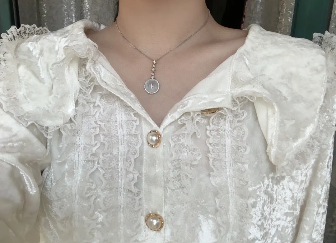 APM Monaco Meteorites Mother-of-Pearl Pendant Necklace D29516571 — view 7