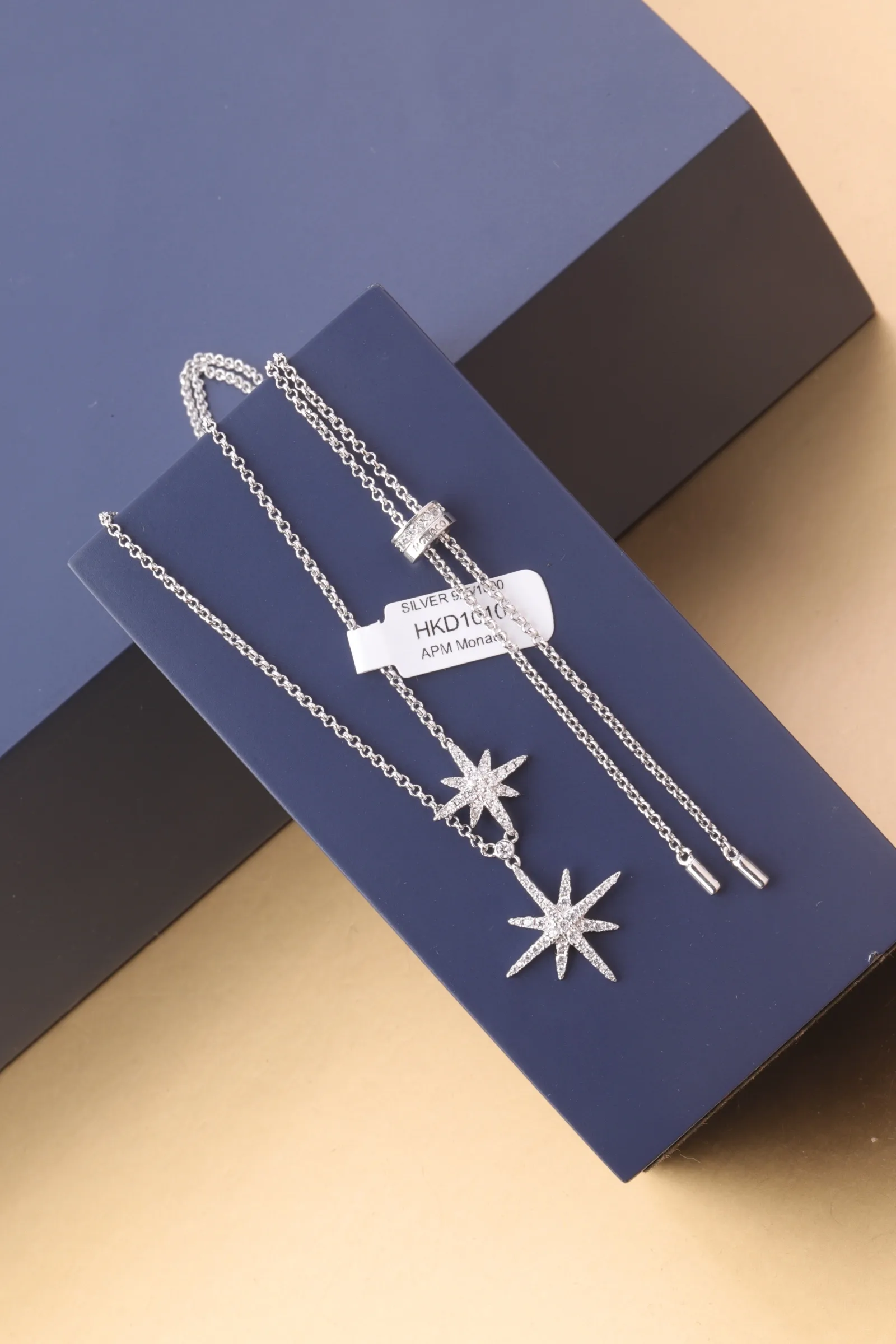 Météorites Double Star Pendant Necklace (Sterling Silver) D16517404 — view 2