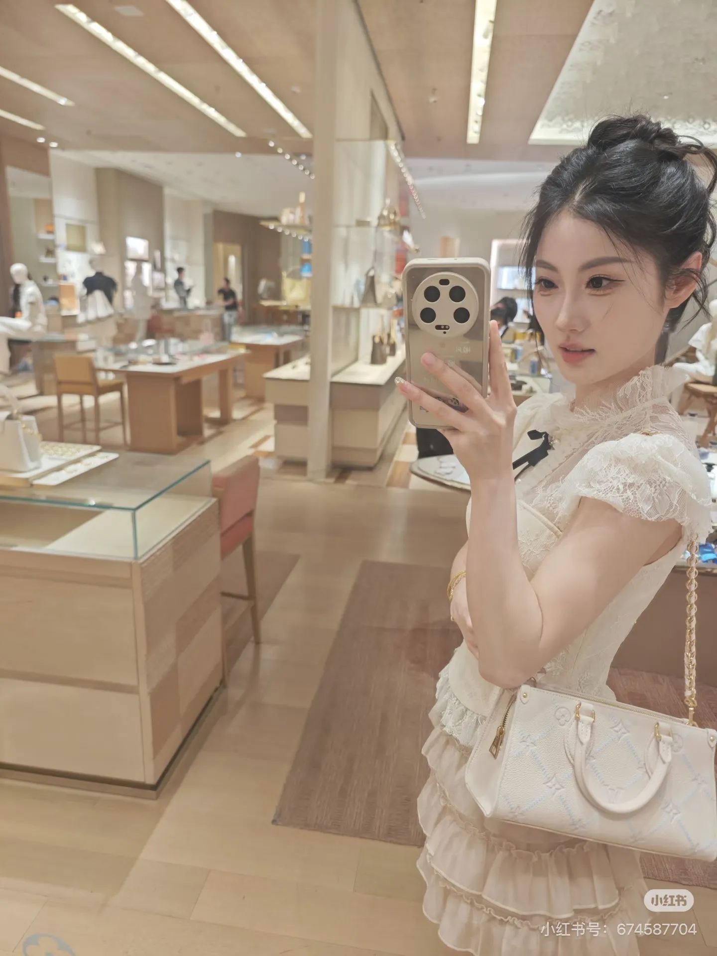 Monogram Embossed Top-Handle Tote Bag D32018073 — view 2