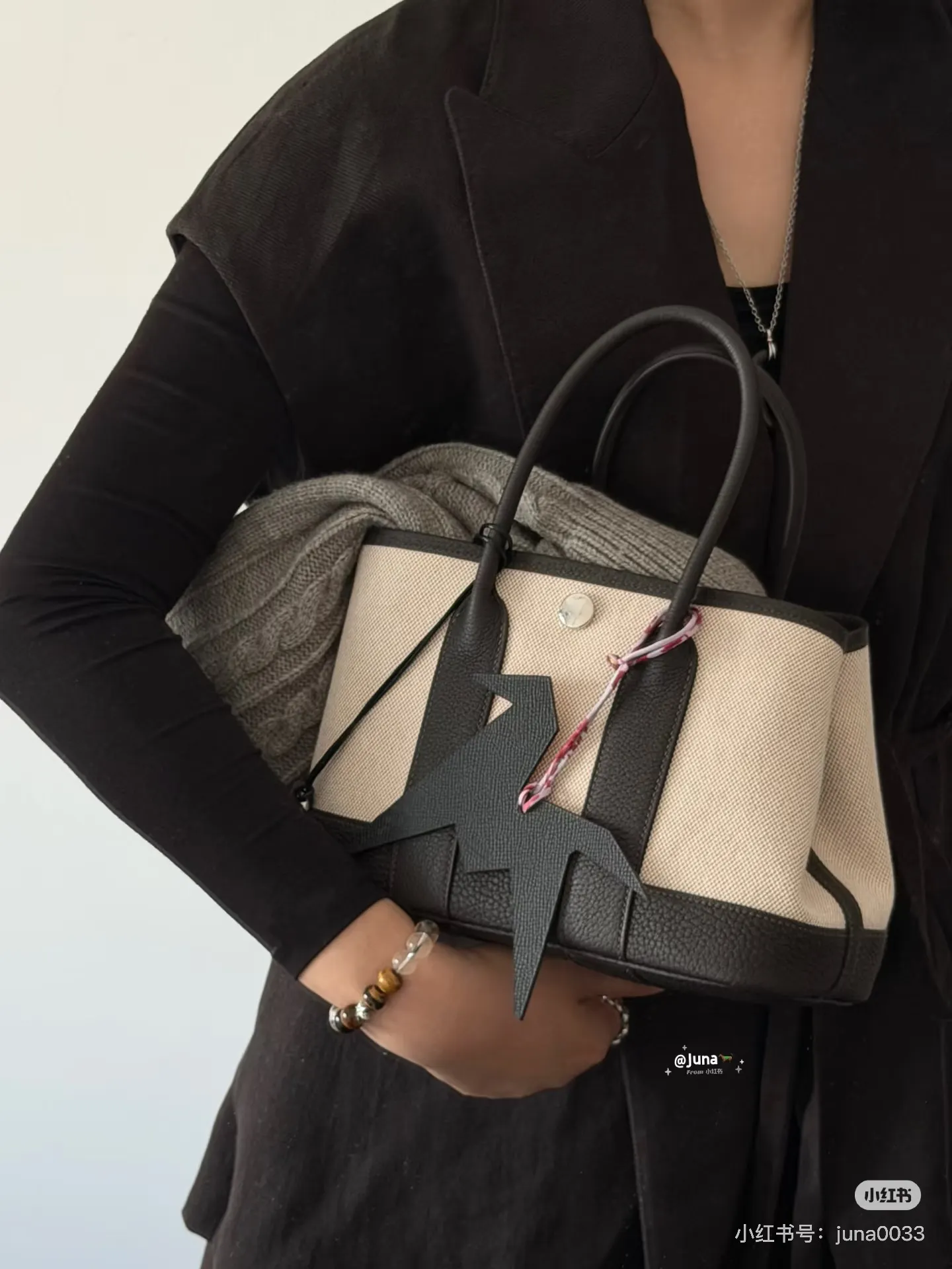 Denim and Canvas Garden Party Bag D39018336 — view 3