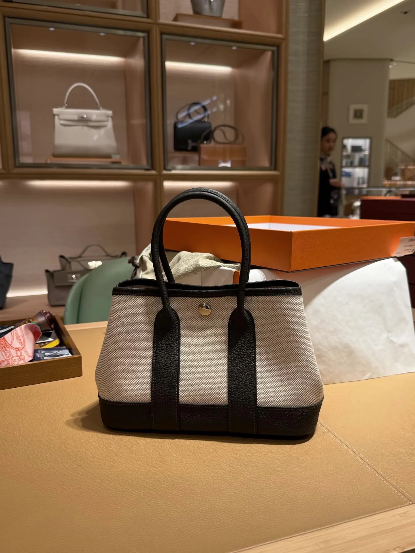 Denim and Canvas Garden Party Bag D39018336 — view 4