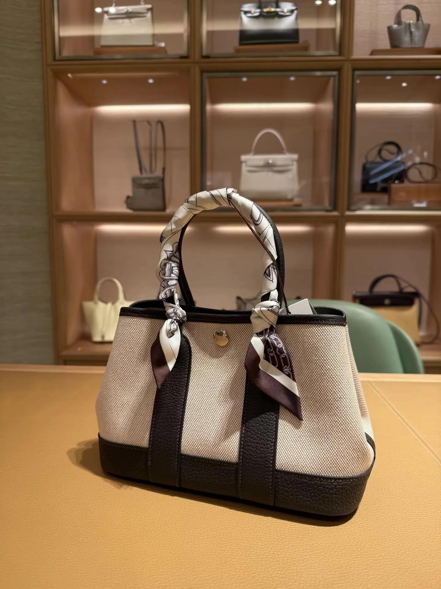 Denim and Canvas Garden Party Bag D39018336 — view 6