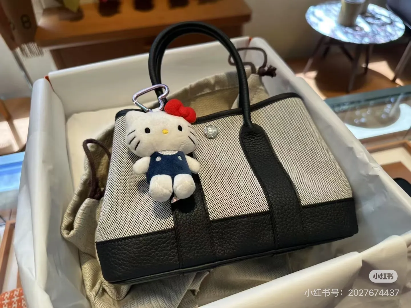 Denim and Canvas Garden Party Bag D39018336 — view 8