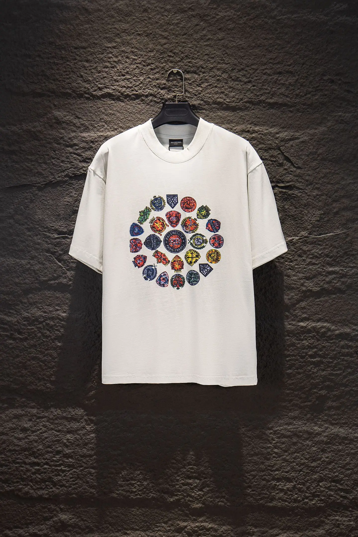 Crest Logo Oversized Cotton T-Shirt D10522928