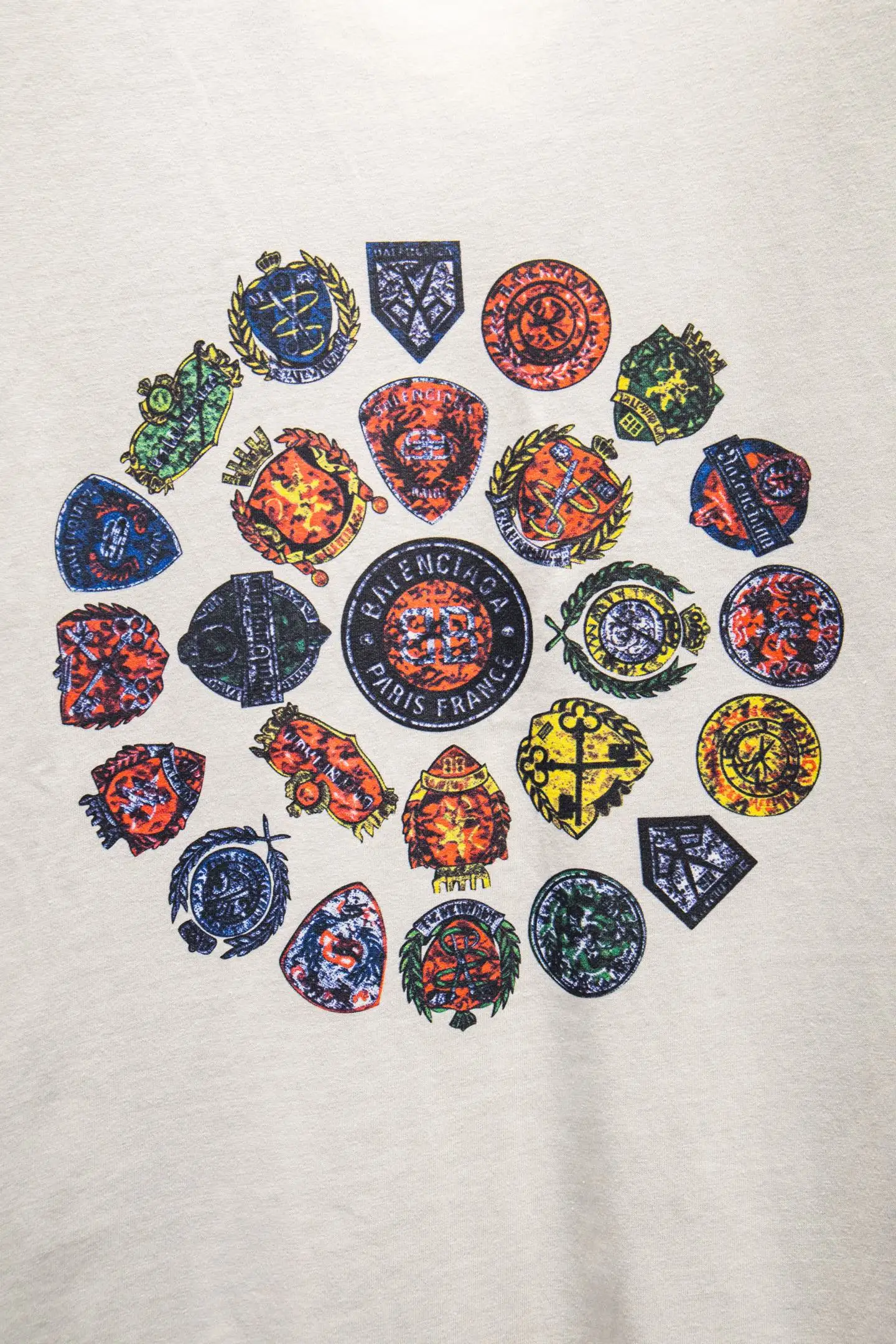 Crest Logo Oversized Cotton T-Shirt D10522928 — view 4