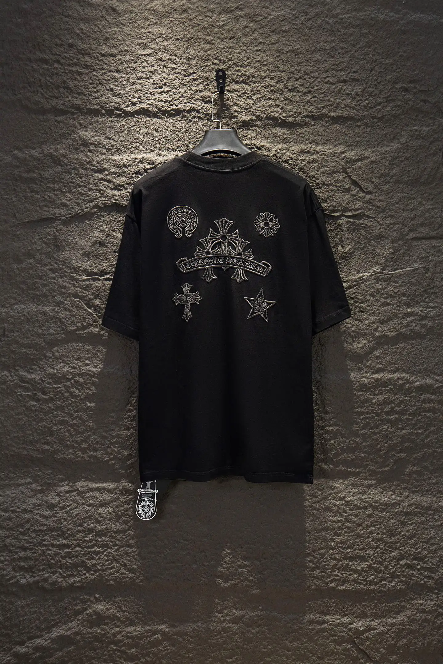 Embroidered Oversized Washed Cotton T-Shirt D11522925 — view 2