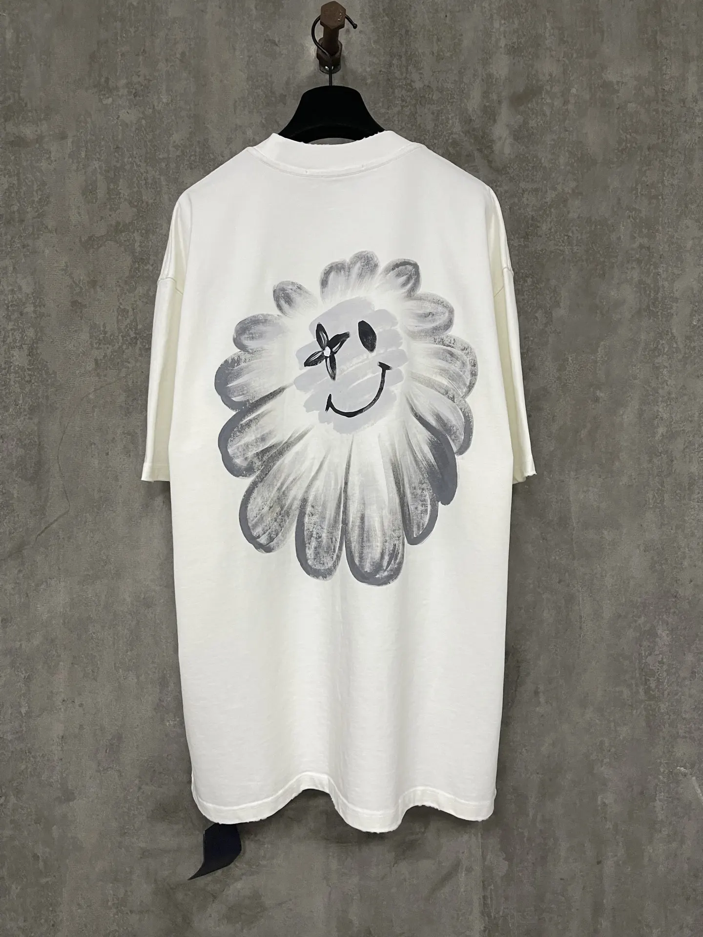 Hand-Painted Logo Heavyweight Cotton T-Shirt D17011936 — view 2