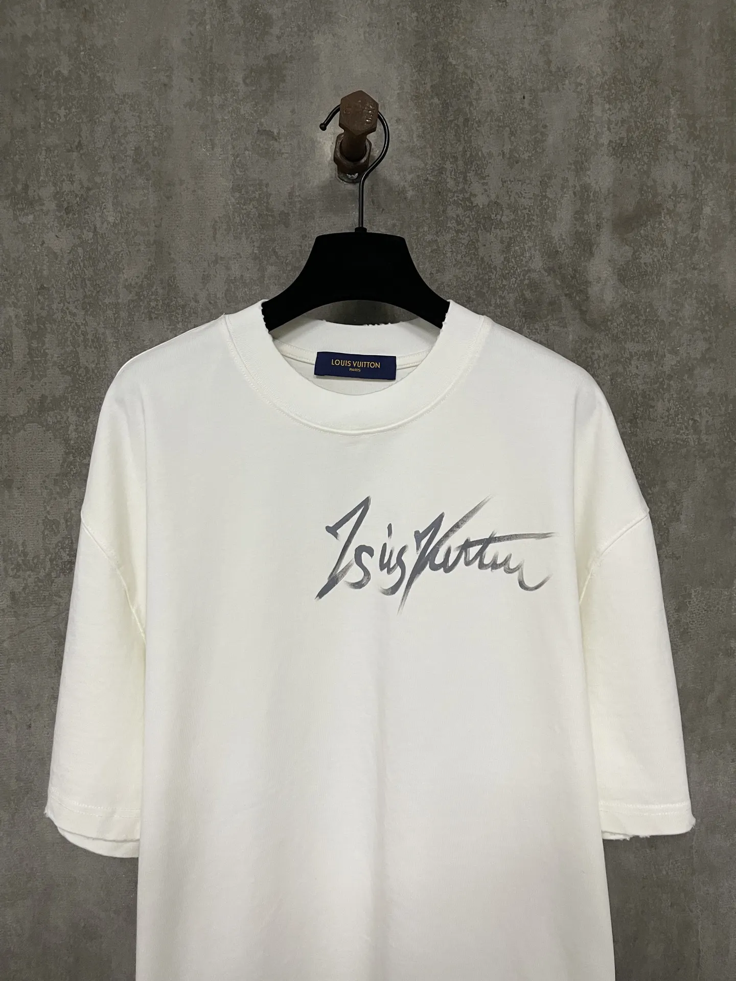 Hand-Painted Logo Heavyweight Cotton T-Shirt D17011936 — view 3