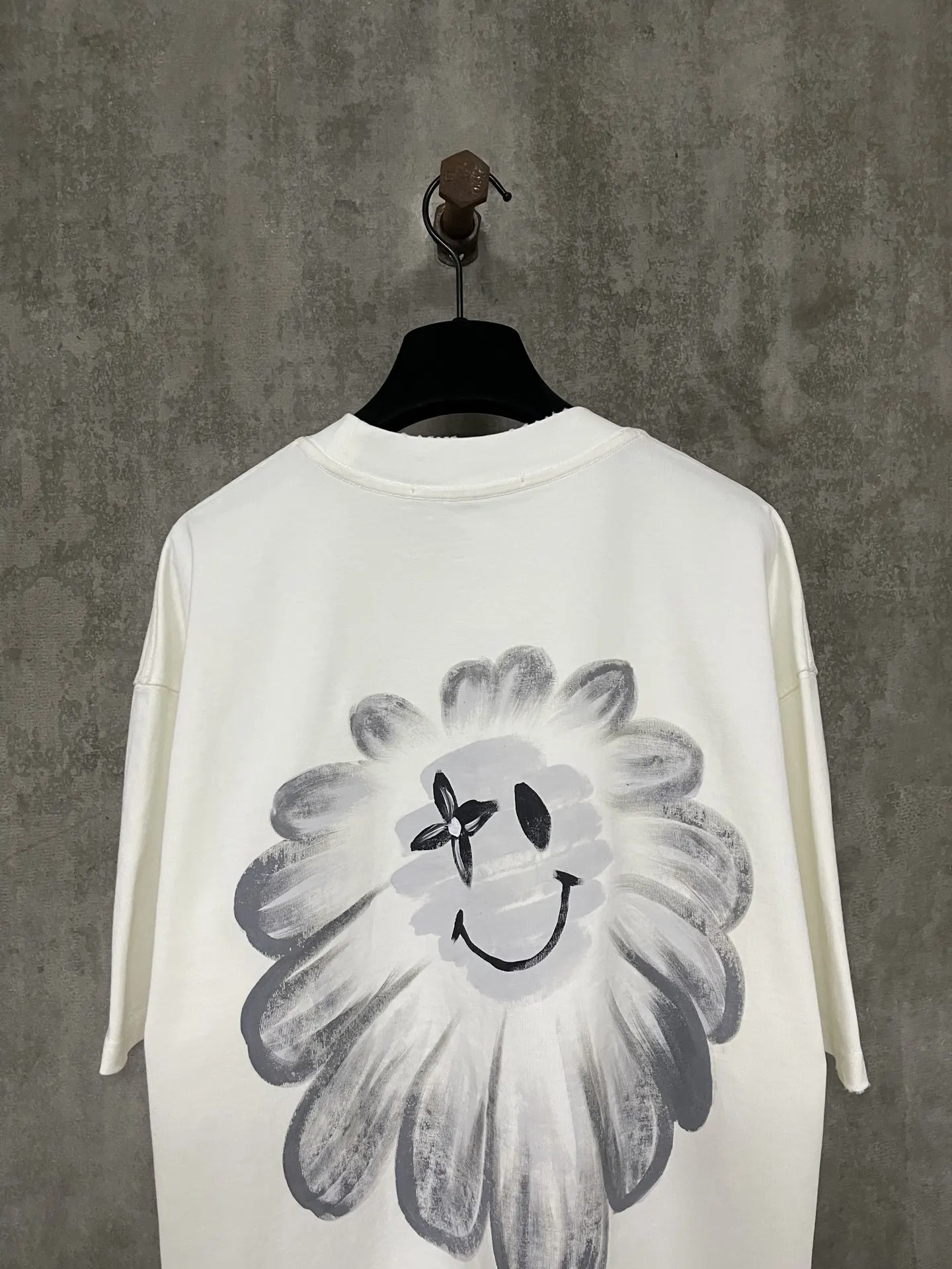 Hand-Painted Logo Heavyweight Cotton T-Shirt D17011936 — view 5