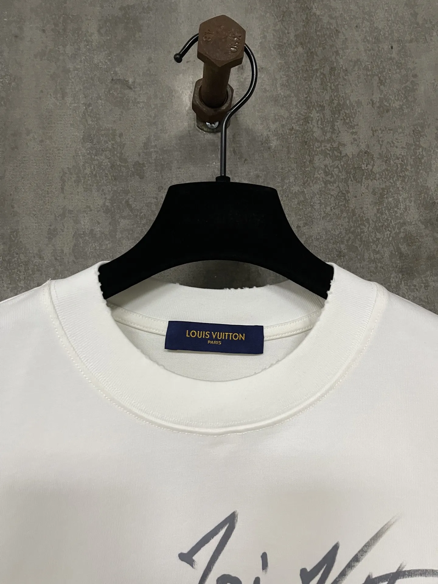 Hand-Painted Logo Heavyweight Cotton T-Shirt D17011936 — view 7