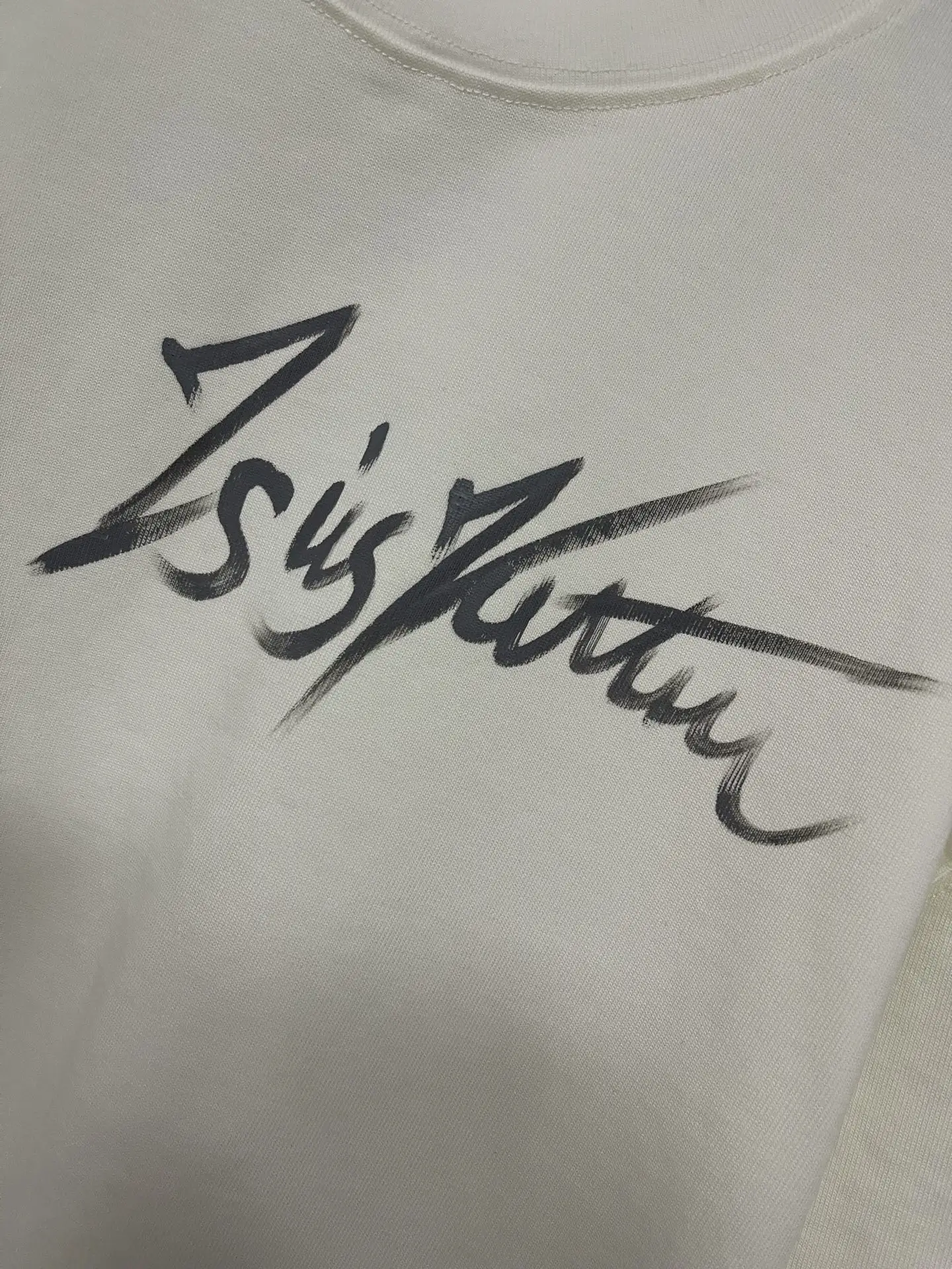 Hand-Painted Logo Heavyweight Cotton T-Shirt D17011936 — view 8