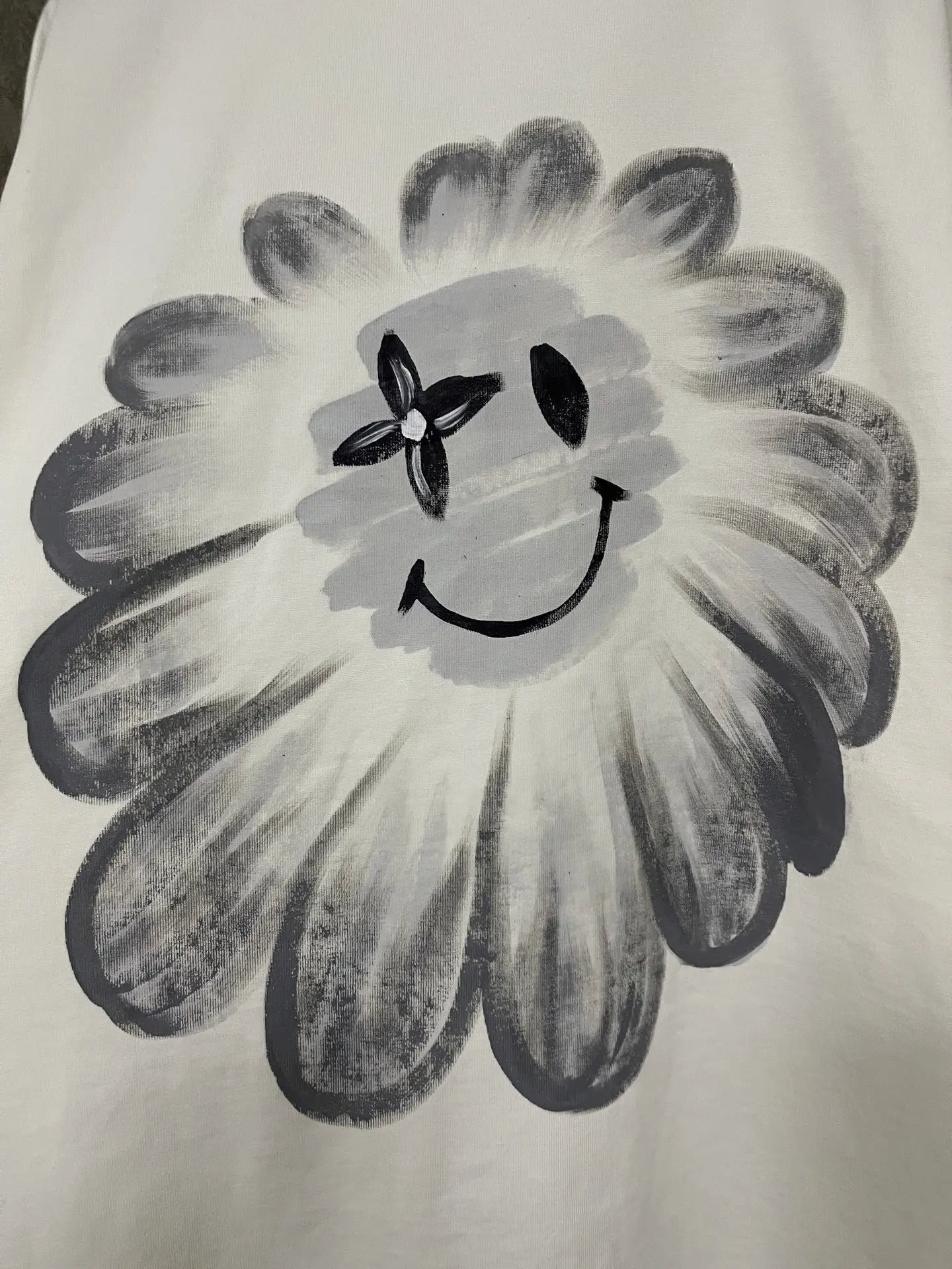 Hand-Painted Logo Heavyweight Cotton T-Shirt D17011936 — view 9