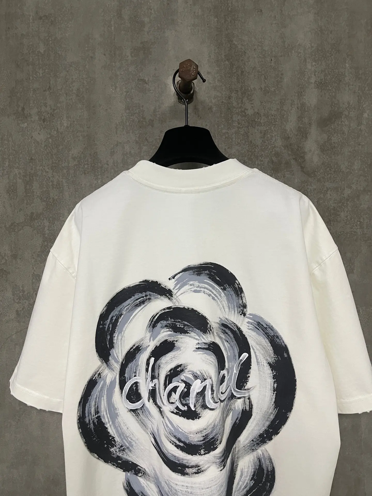Hand-Painted Logo Heavyweight Cotton T-Shirt D17011940 — view 8