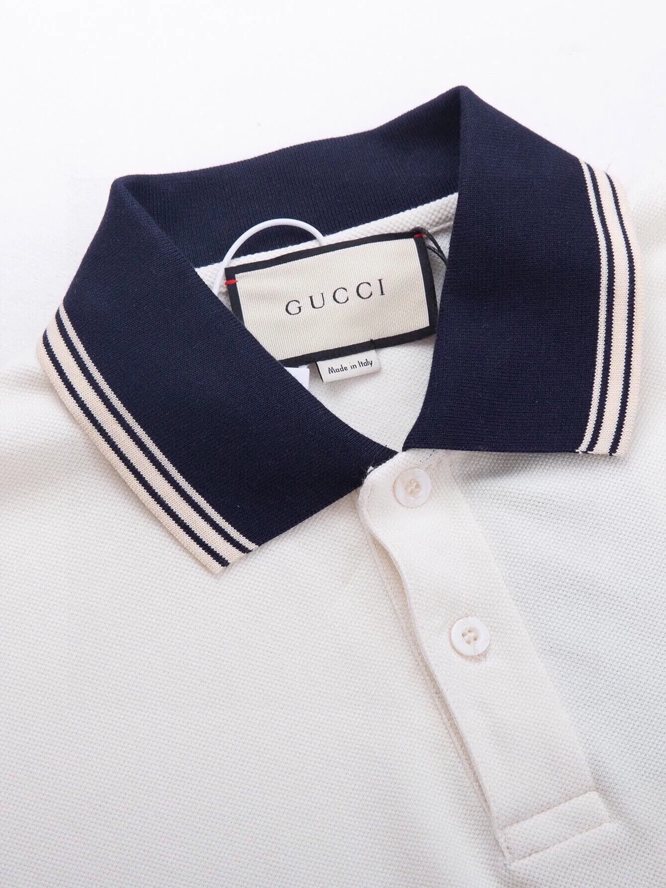 Interlocking G Cotton-Piqué Polo Shirt D6515990 — view 3