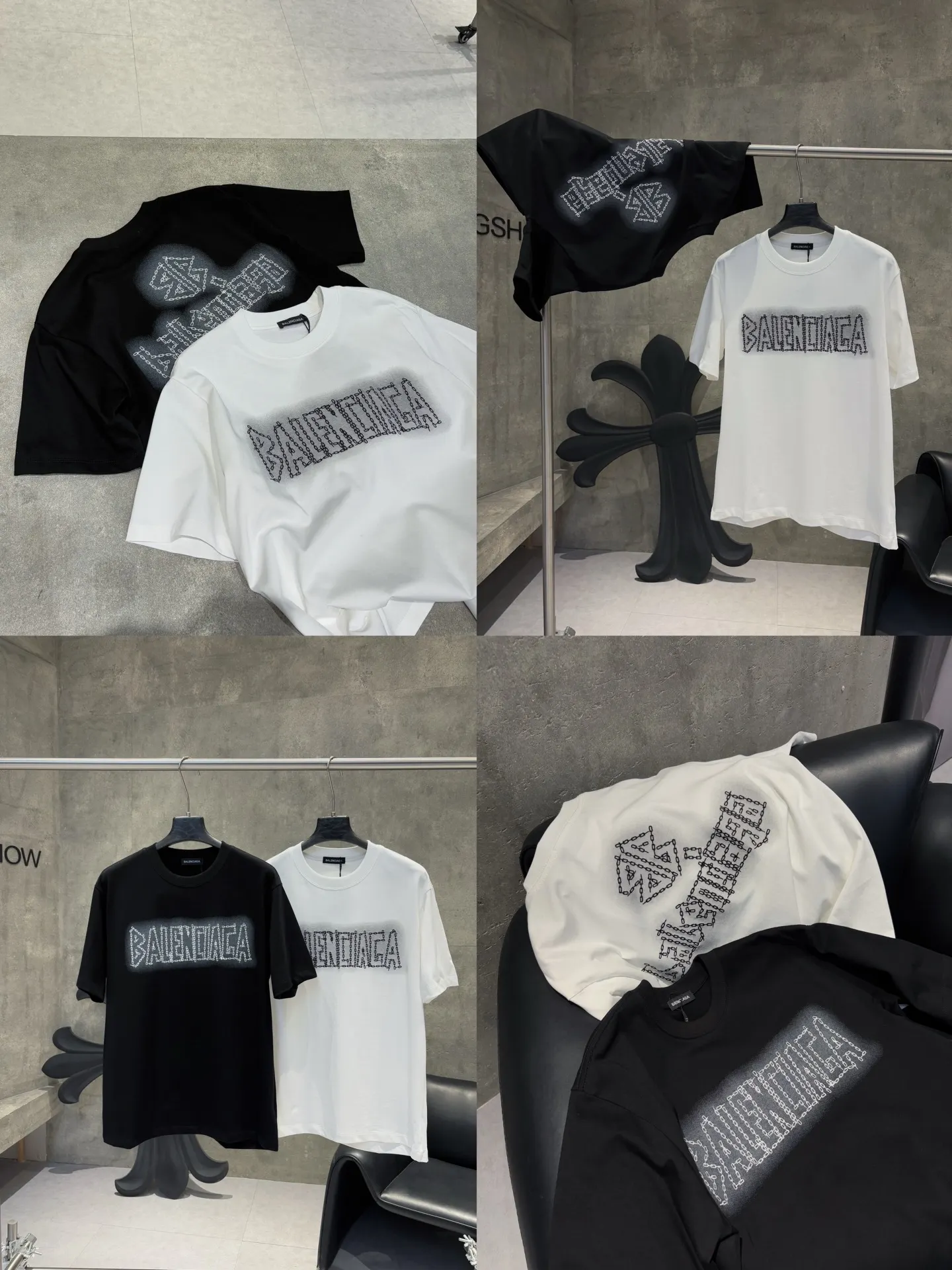 Chain Logo Graphic Cotton T-Shirt D9511224 — view 7