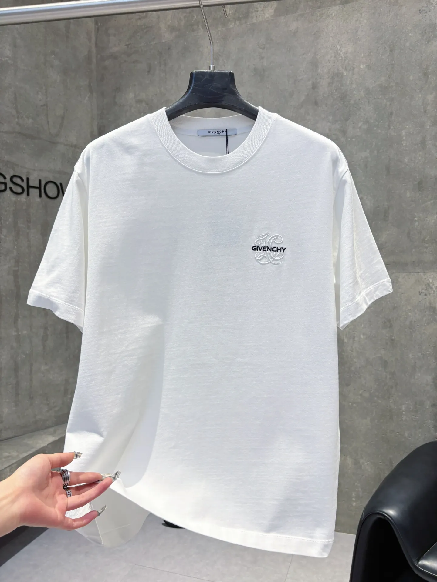 Logo Embroidered Cotton T-Shirt D9511220 — view 2