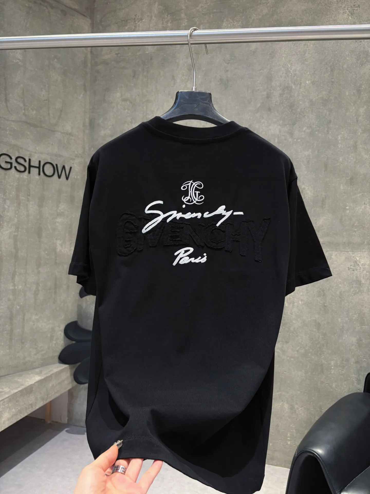 Logo Embroidered Cotton T-Shirt D9511220 — view 6