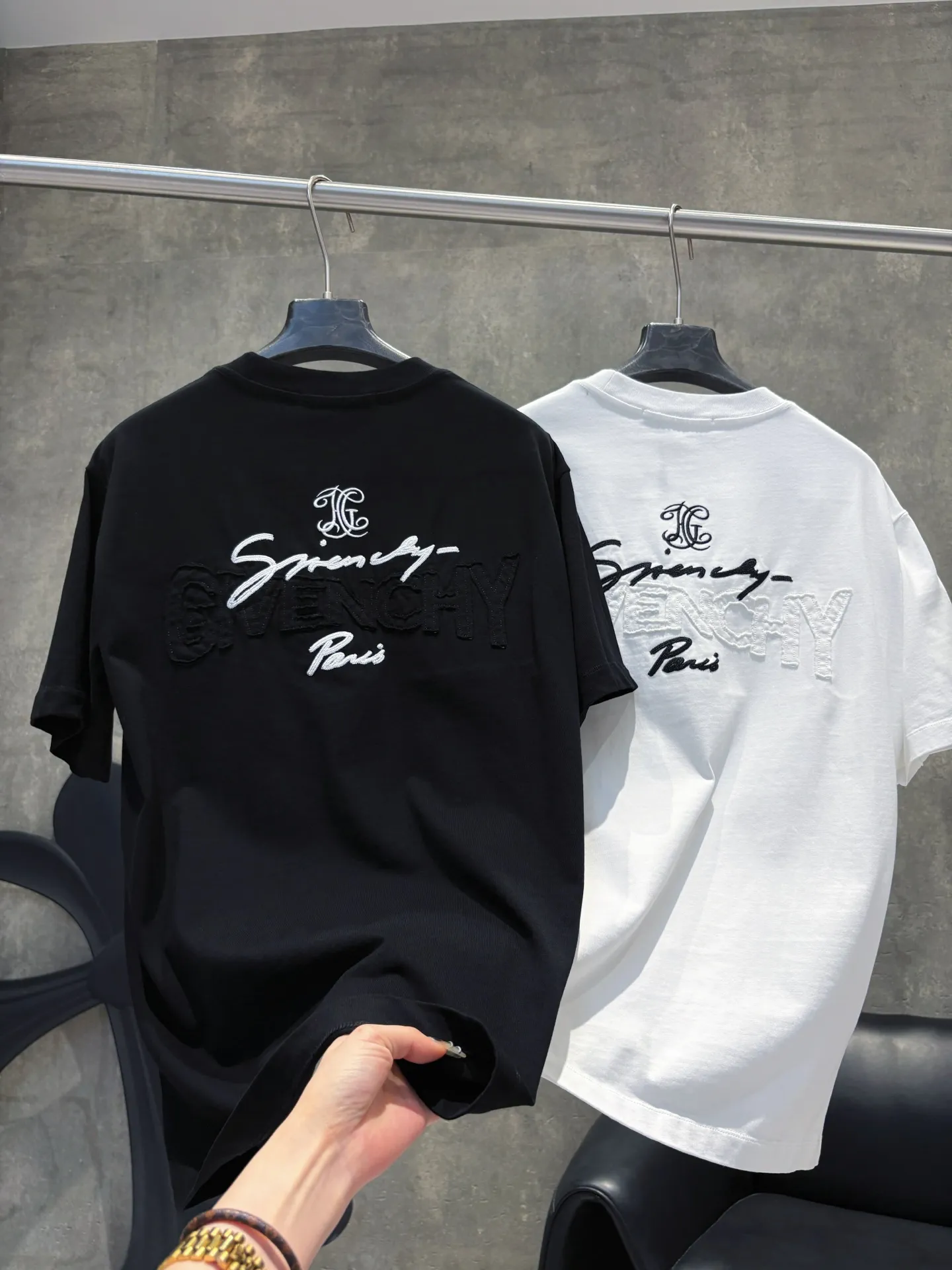 Logo Embroidered Cotton T-Shirt D9511220 — view 7