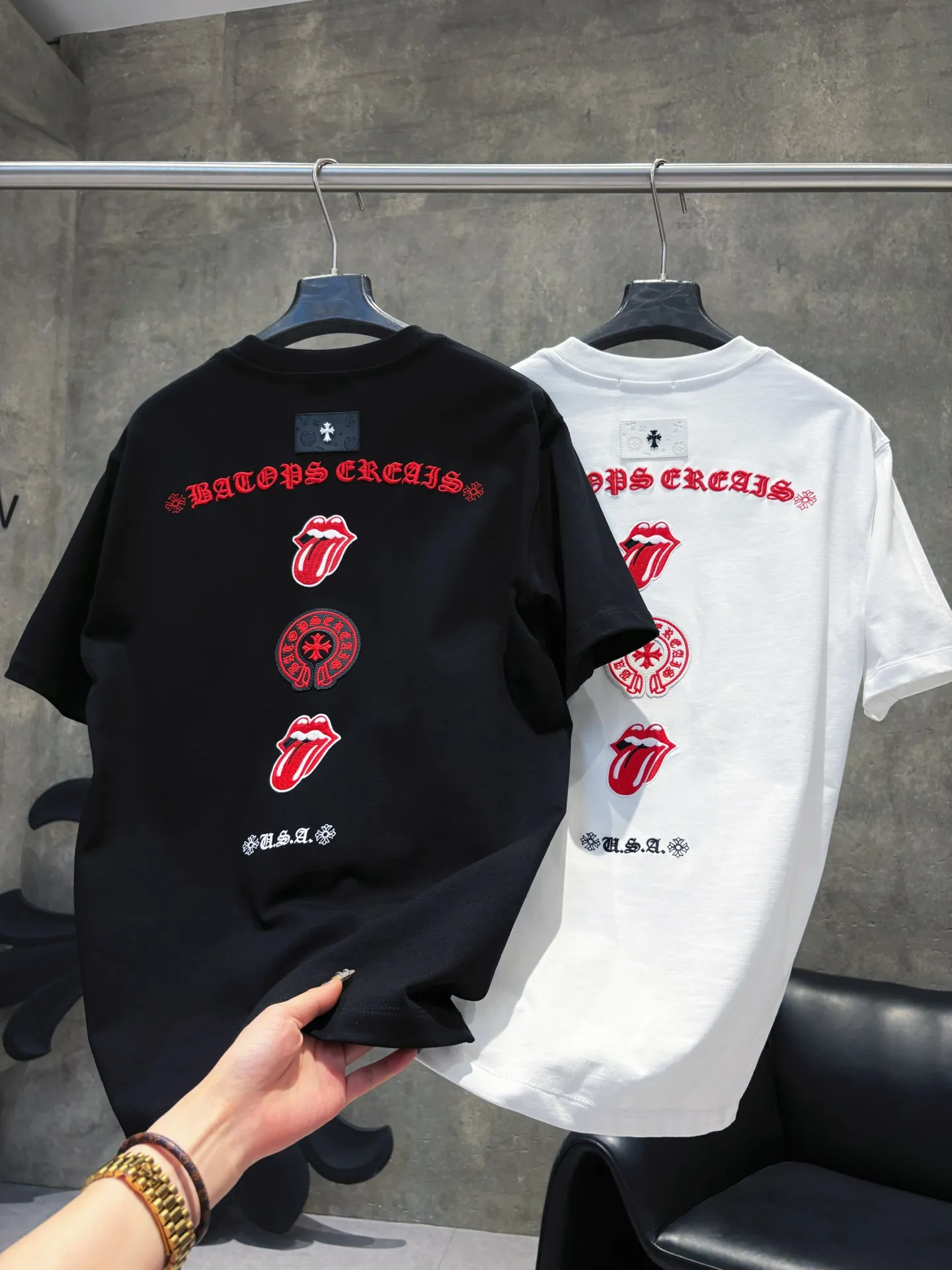 Embroidered Patch Cotton T-Shirt D9511223 — view 2