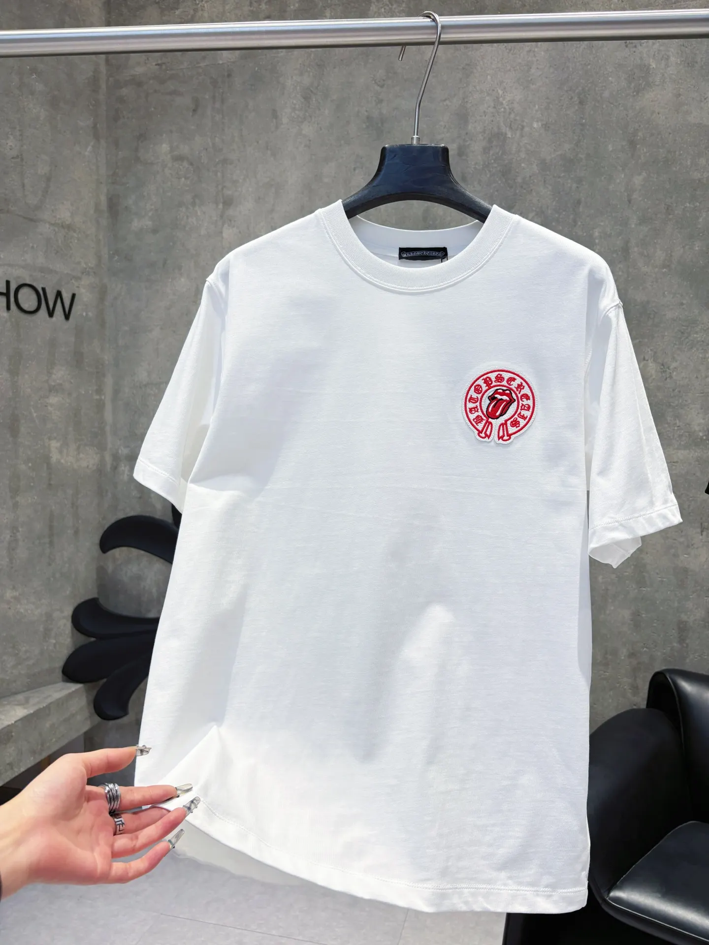 Embroidered Patch Cotton T-Shirt D9511223 — view 6