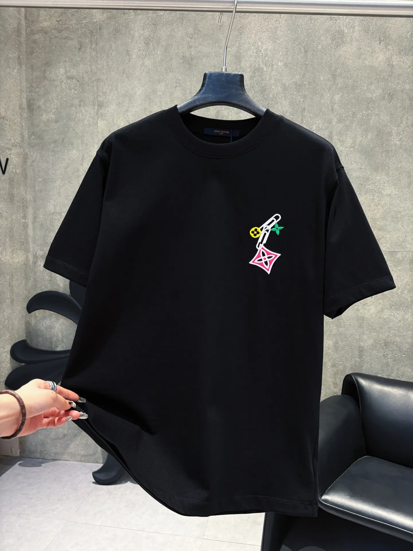 Embroidered Graphic Cotton T-Shirt D9511222 — view 7