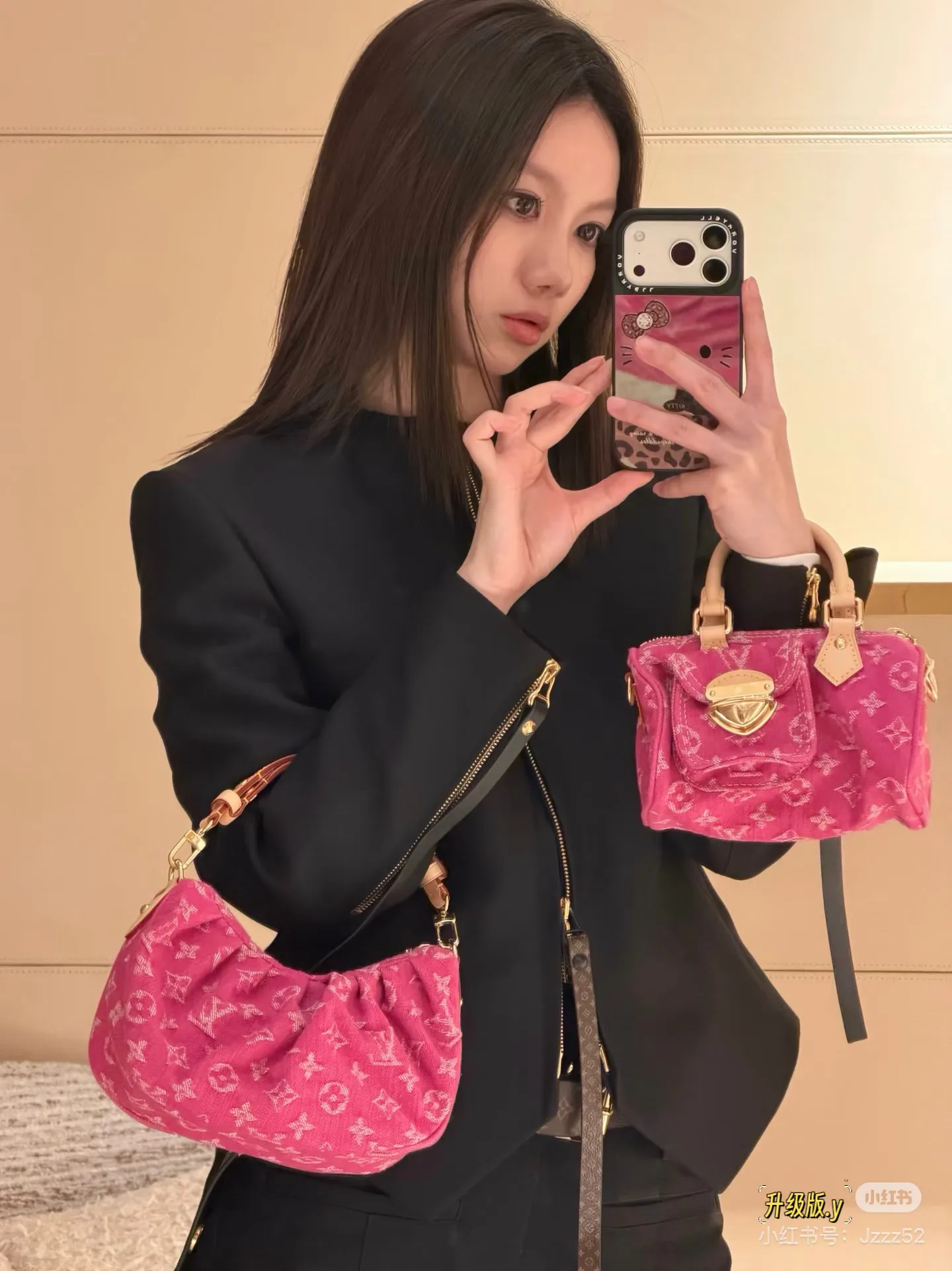 Monogram Denim Mini Pillow Bag D36018008 — view 3