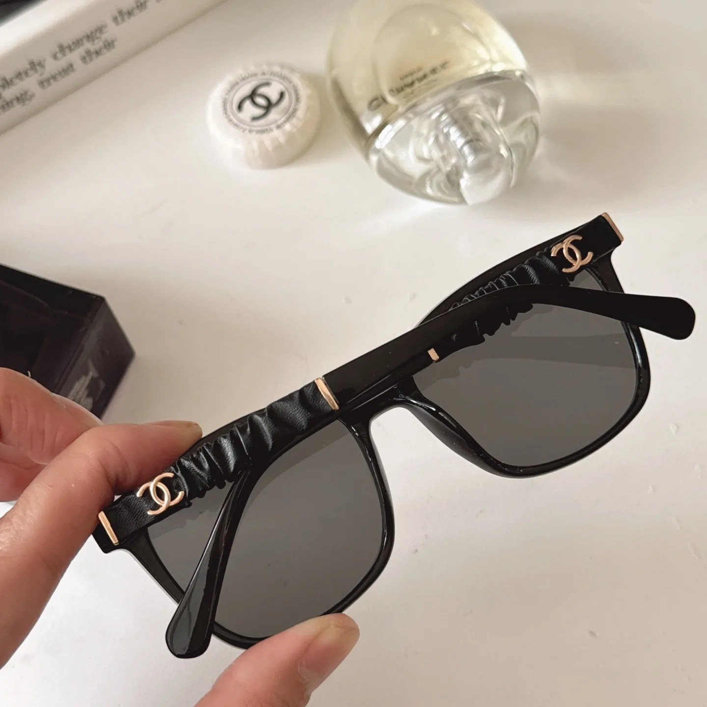 Chanel Pleated Temple Sunglasses D20018528 — view 4