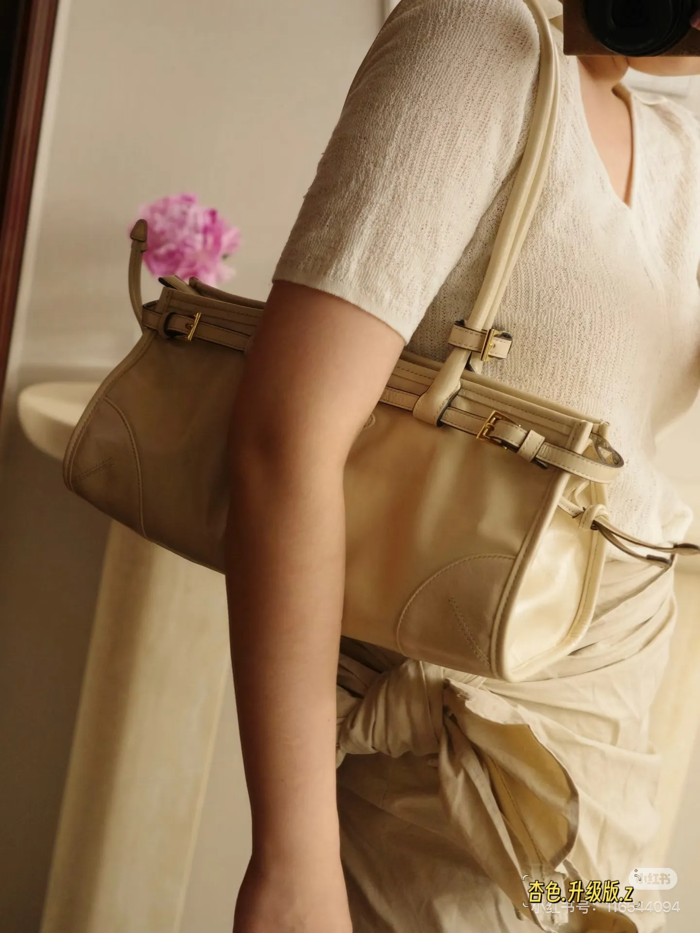 Prada Waxed Leather Top-Handle Bag D37018448 — view 2