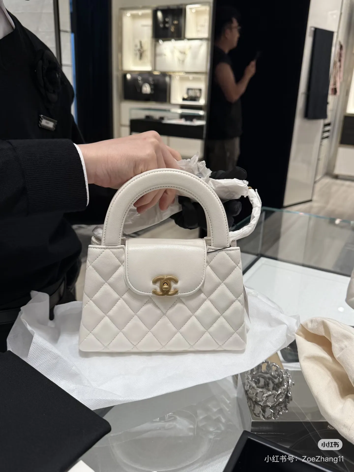 Chanel Quilted Kelly Top-Handle Bag D28018114 — view 6