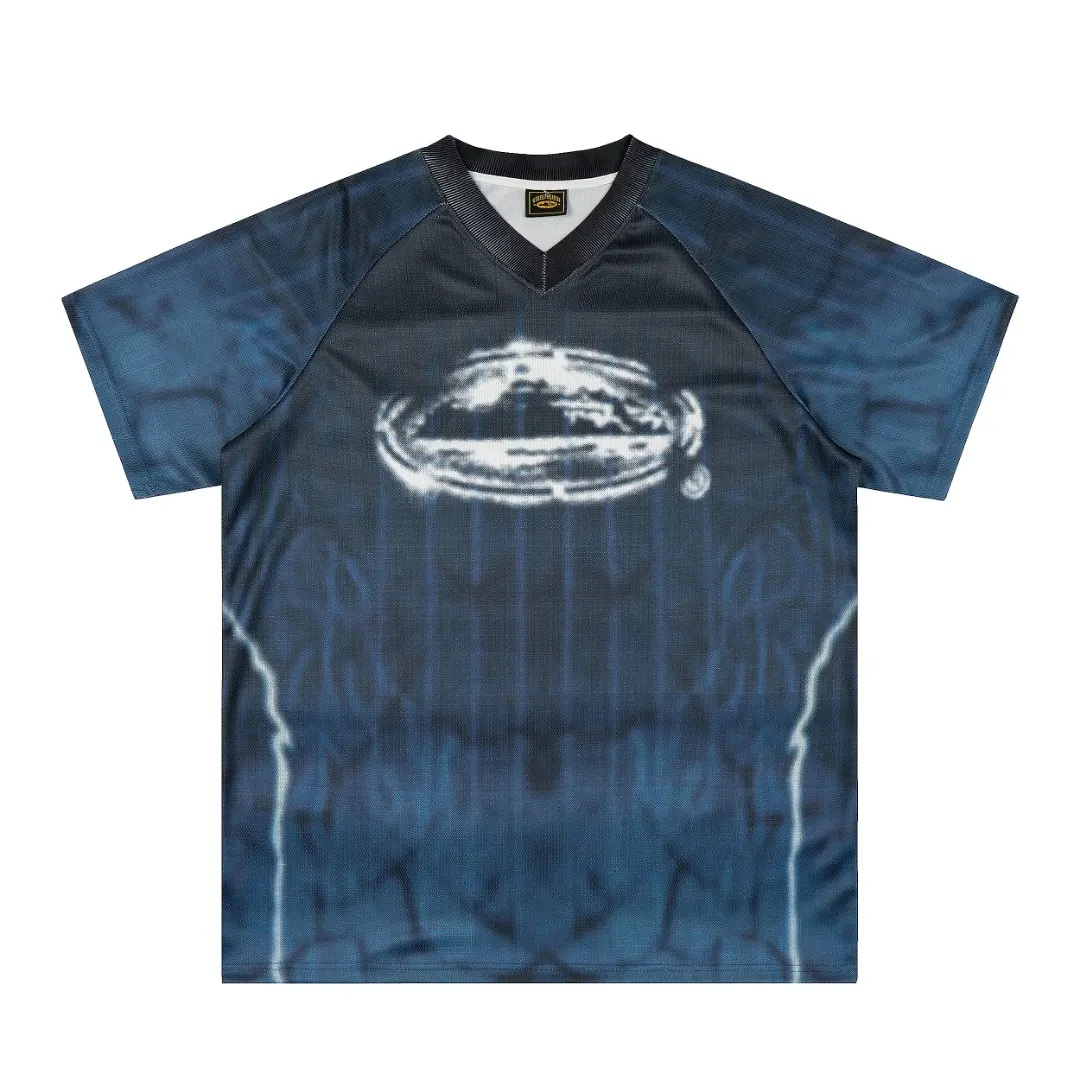 Alcatraz Graphic V-Neck Baseball Jersey D8811509 — view 2
