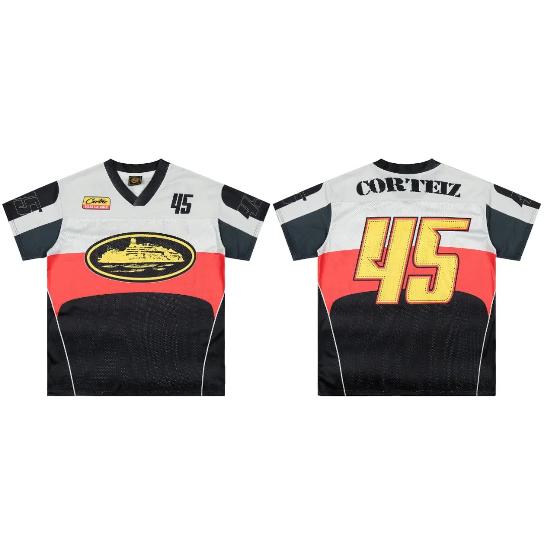 Corteiz Alcatraz Mesh V-Neck Jersey T-Shirt D8811510
