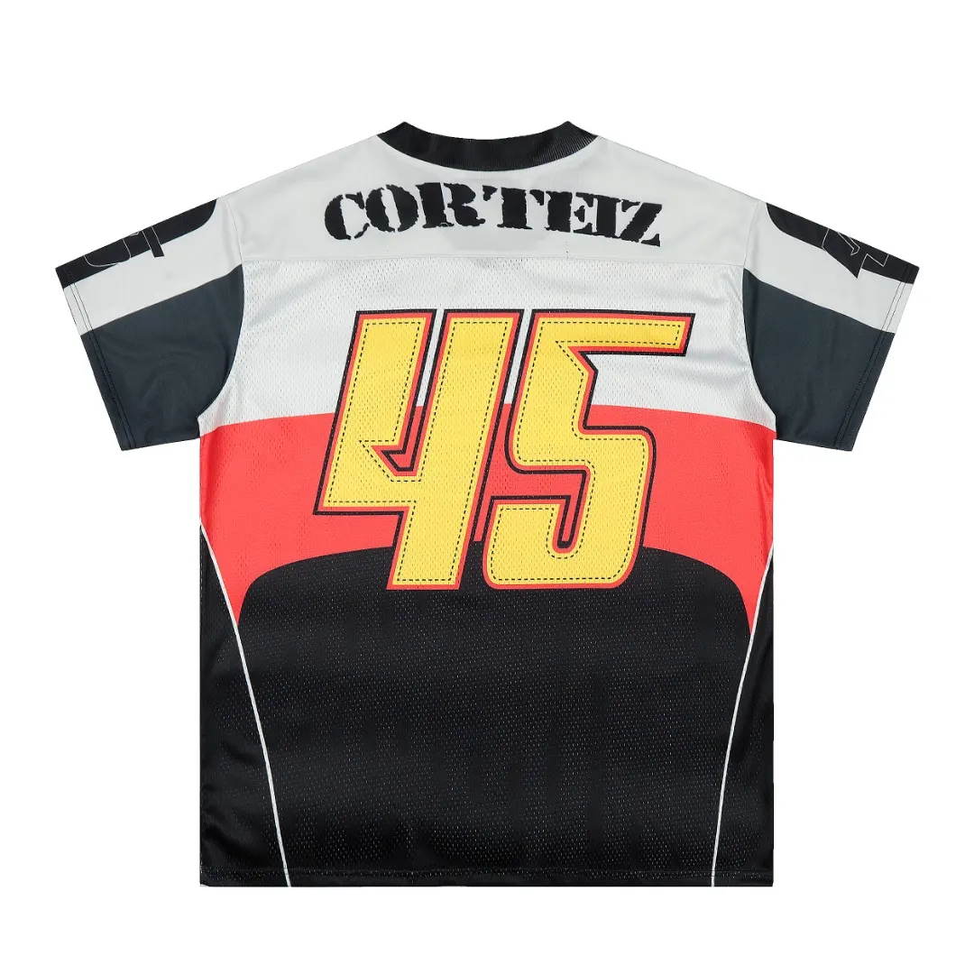 Corteiz Alcatraz Mesh V-Neck Jersey T-Shirt D8811510 — view 3