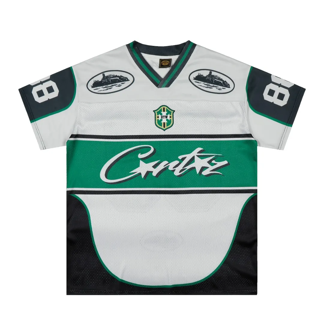 Corteiz Alcatraz Mesh V-Neck Jersey D8811508 — view 2