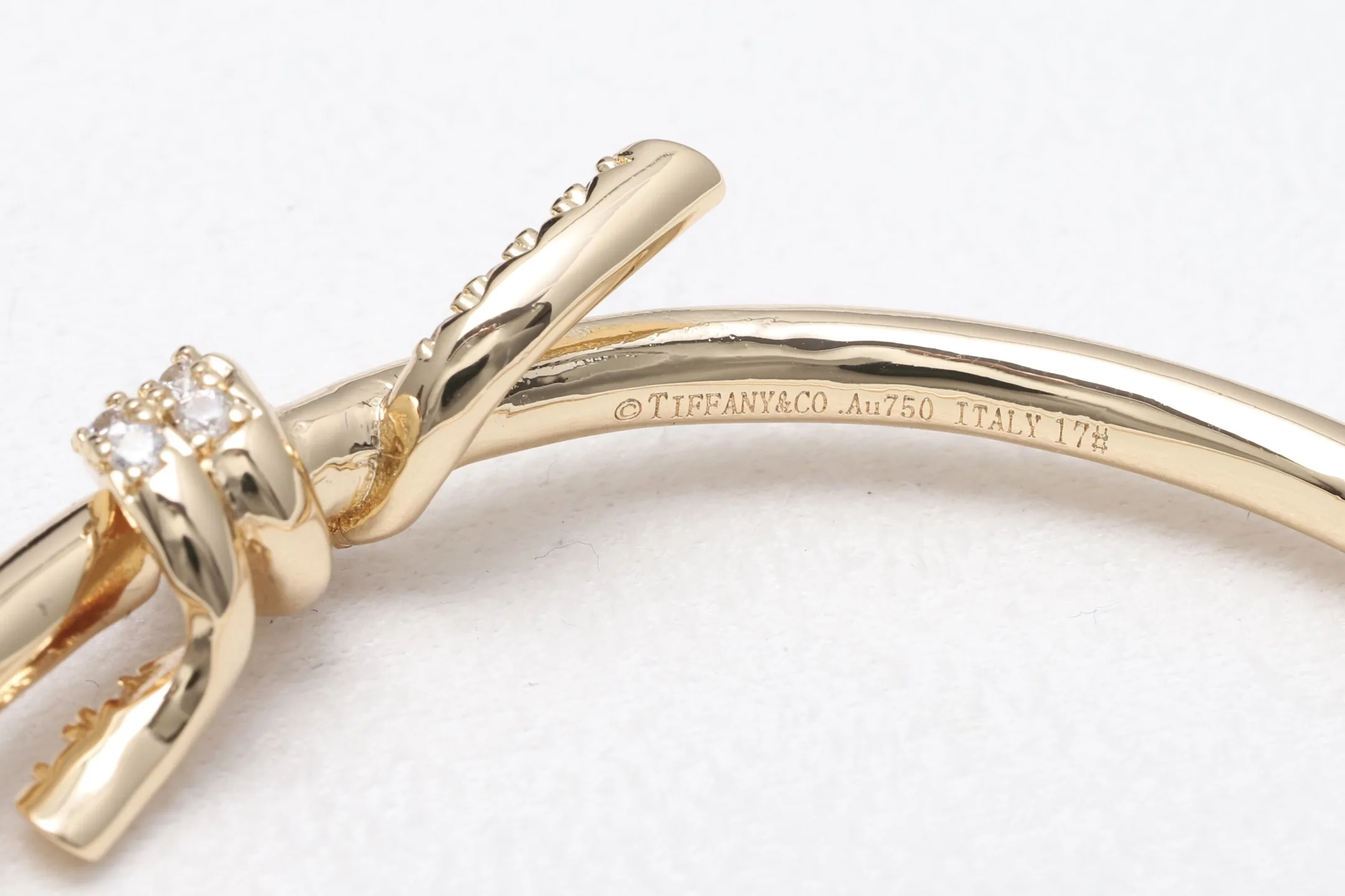 Knot Pave Bangle (Gold-Plated Brass) D14016583 — view 6