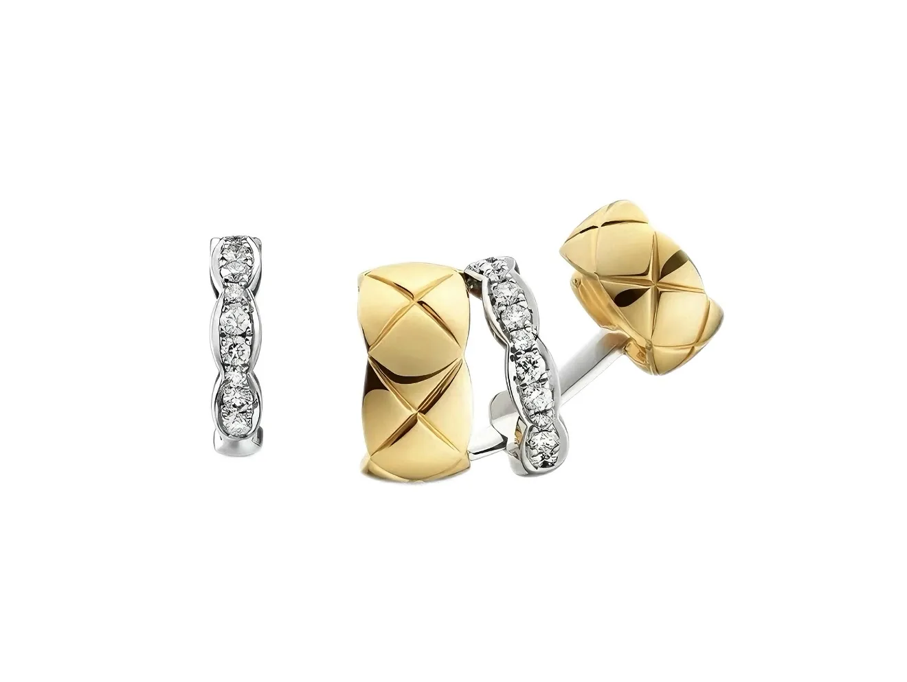 Coco Crush Quilted Asymmetric Earrings D19016801
