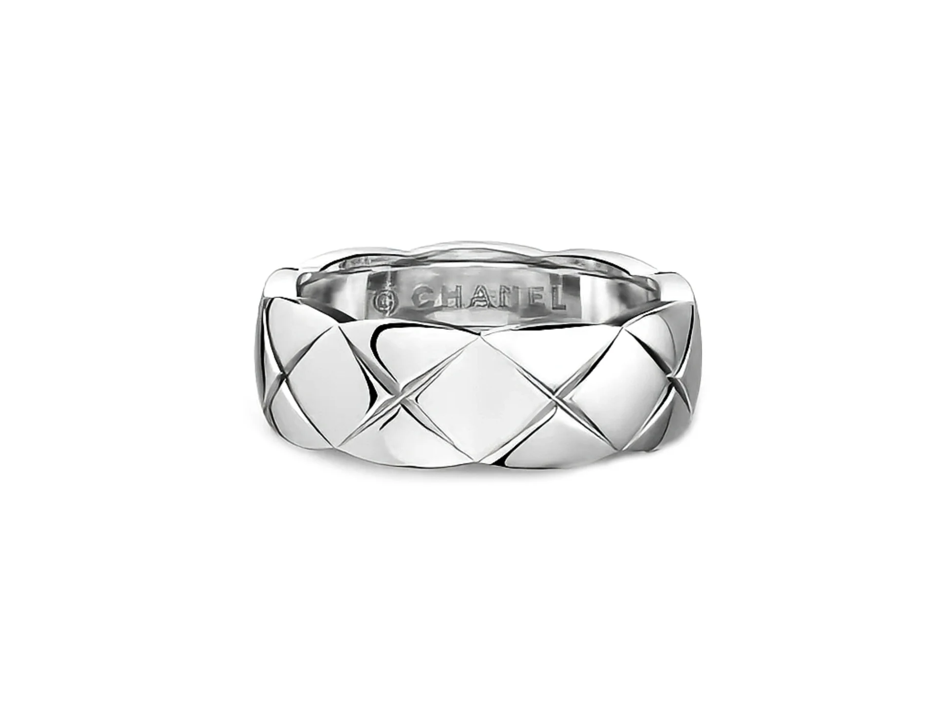 Coco Crush Quilted Wide Ring (Sterling Silver) D26016563