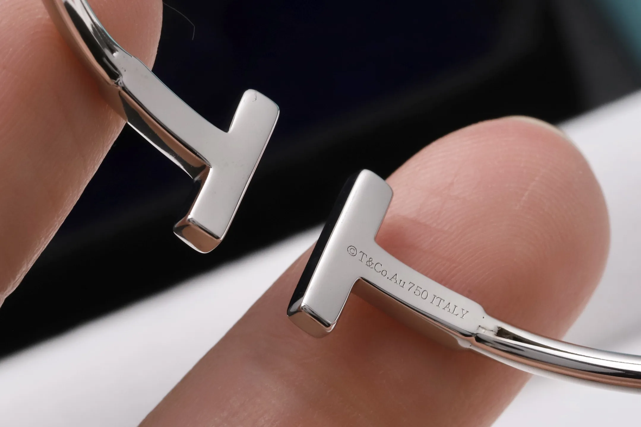 T Wire Bangle (Sterling Silver) D29016668 — view 7