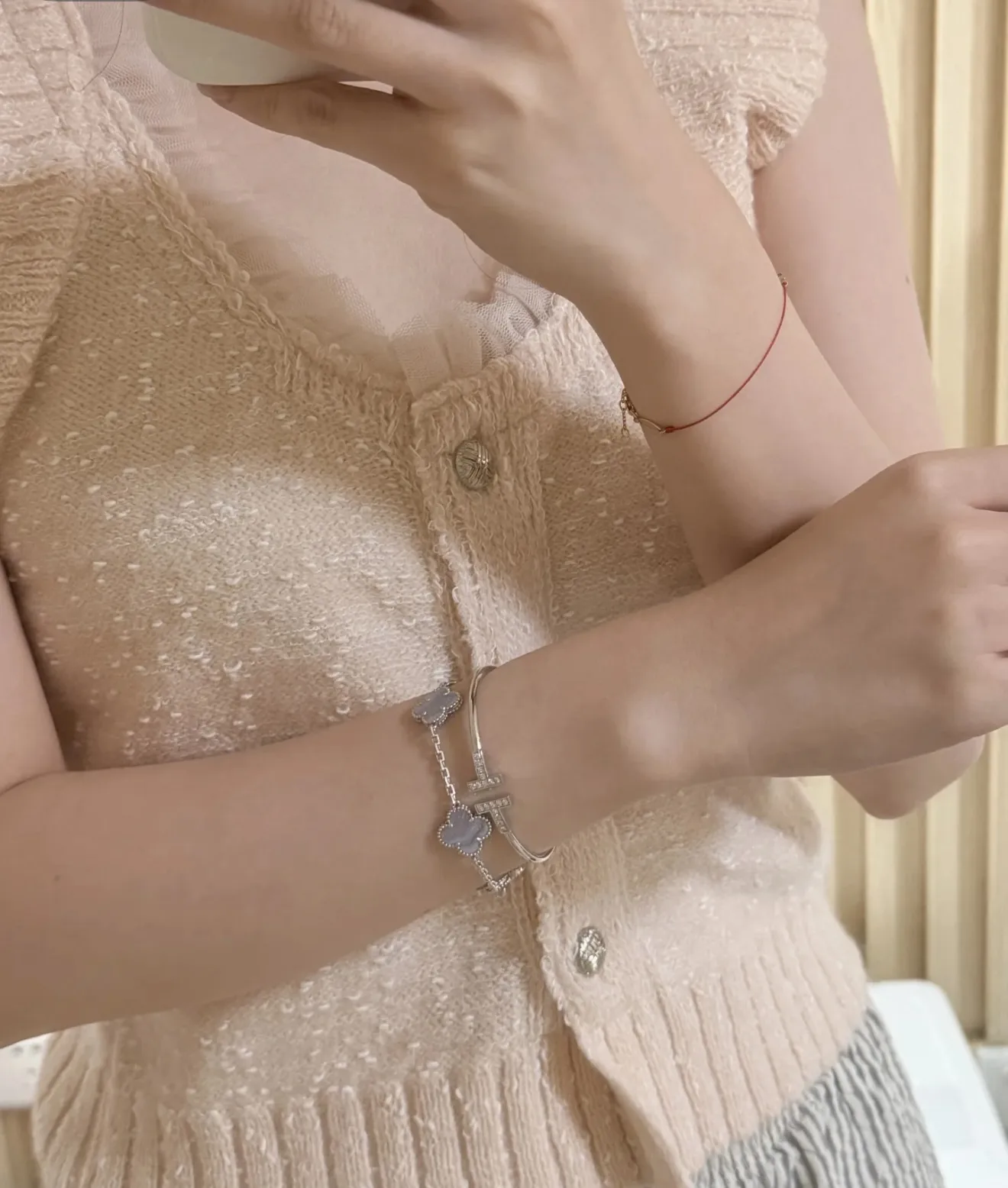 T Wire Diamond Bangle (Sterling Silver) D29016666 — view 10