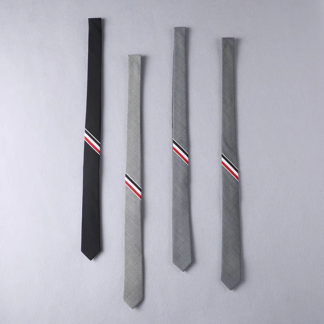 RWB Stripe Wool Tie D17512690