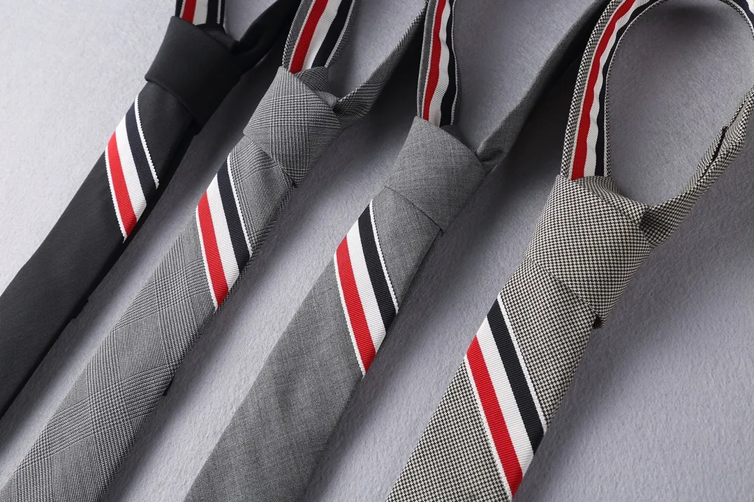 RWB Stripe Wool Tie D17512690 — view 7